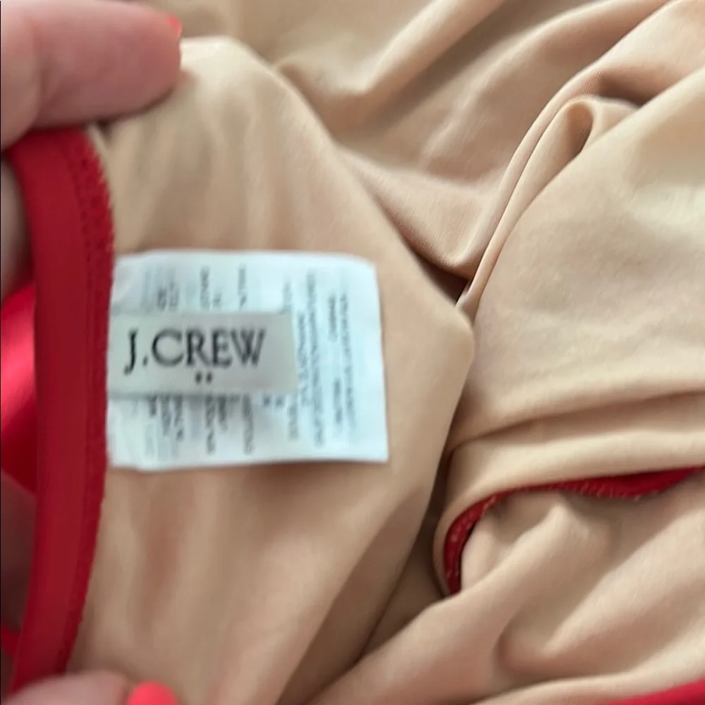 Red Strapless Swimsuit - Picture 3 of 4